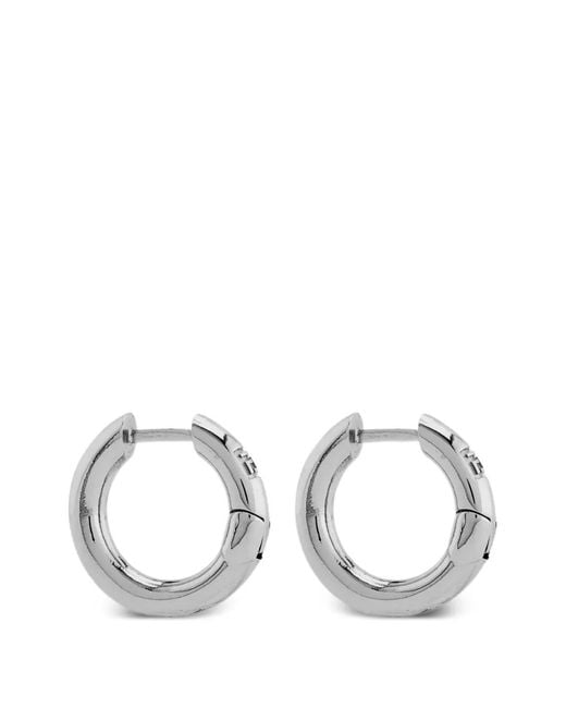 FEDERICA TOSI White Eva Hoop Earrings