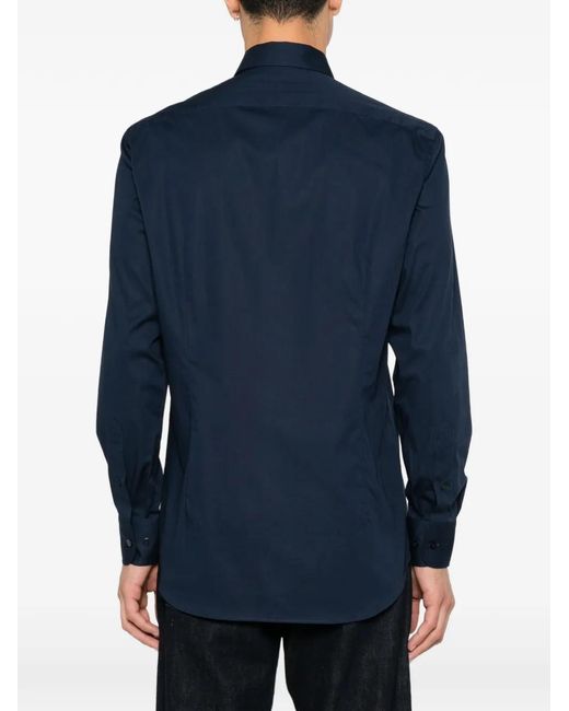 Etro Blue Shirt Roma Logo for men