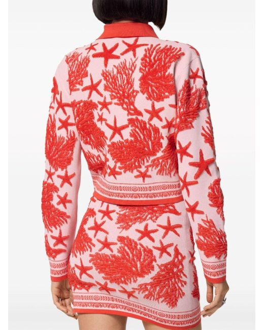 Versace Vest Met Jacquard in het Red