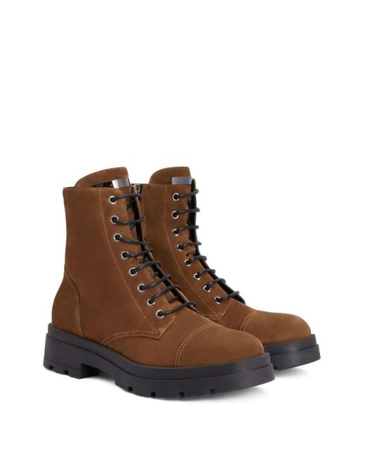 Giuseppe Zanotti Brown Jerico Suede Ankle Boots for men