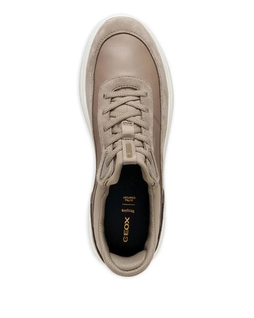 Geox Brown Spherica Plus Low-Top Sneakers