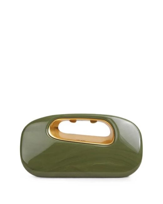 Cult Gaia Green Amara Clutch