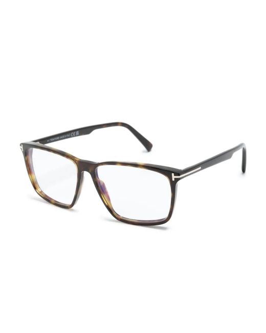 Tom Ford Brown Square-Frame Glasses