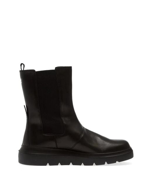 Ecco Black Nouvelle Elasticated-Panel Chelsea Boots