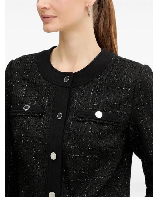 Morgan Black Button Patch Pocket Jacket
