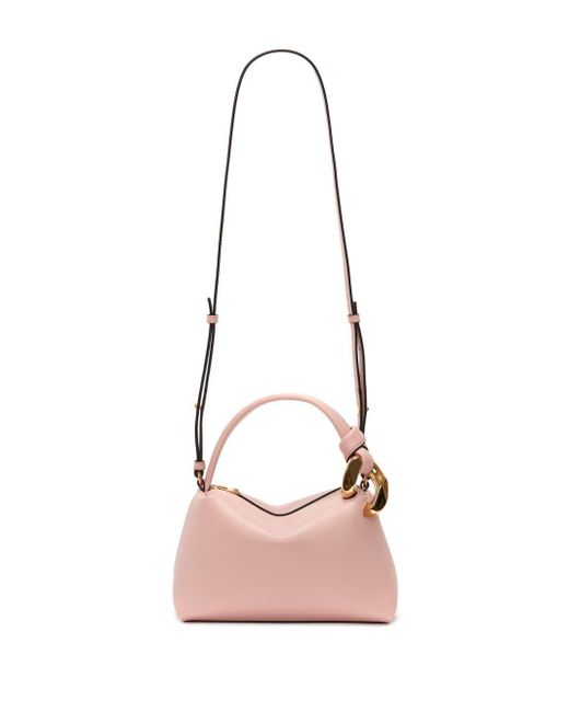 J.W. Anderson Pink Small Corner Leather Tote Bag
