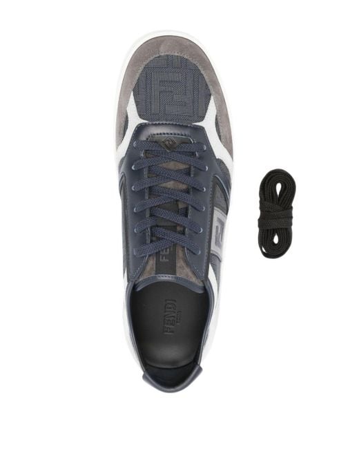 Fendi Sneakers Met Vlakken in het Gray voor heren