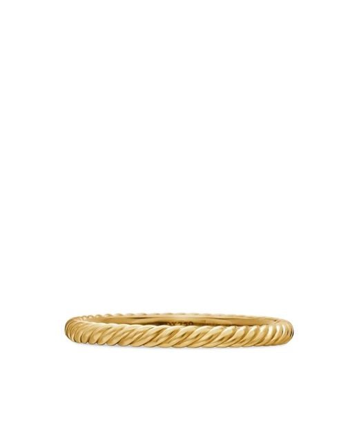 David Yurman Metallic 18Kt Cable Collectibles Stack Ring (2Mm)
