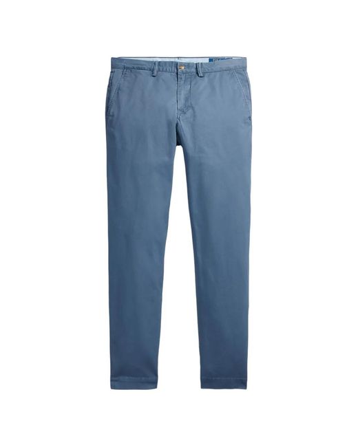 Polo Ralph Lauren Blue Belt-Loops Trousers for men