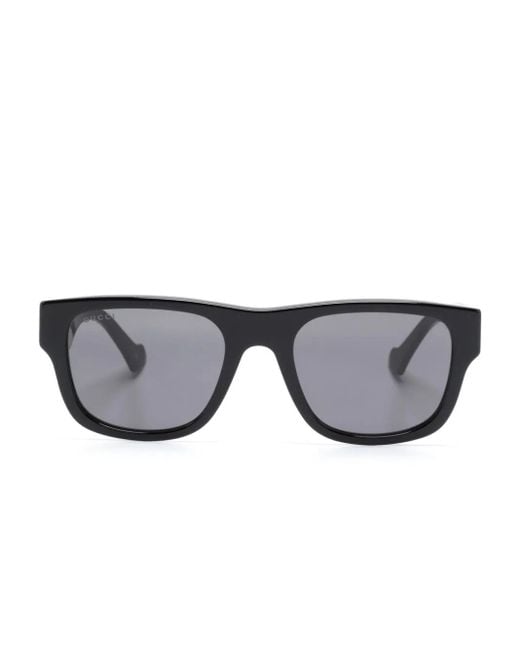 Gucci Gray Square-Frame Sunglasses for men