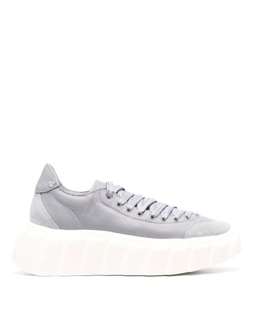 Agl Attilio Giusti Leombruni White Blondie Ties Leather Sneakers