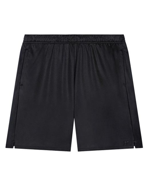 Pantalones cortos de chándal de tejido jersey Courreges de hombre de color Black