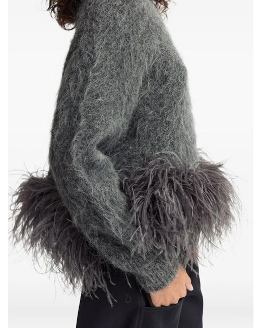 16Arlington Gray Dovico Feather Knit