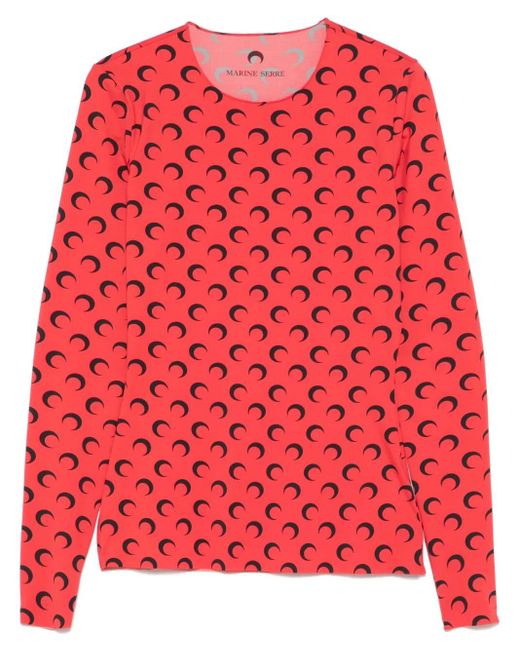 MARINE SERRE モノグラム トップ Red