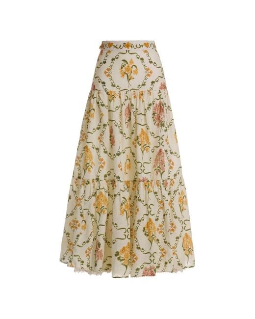 Agua Bendita White Anis Cordillera Maxi Skirt