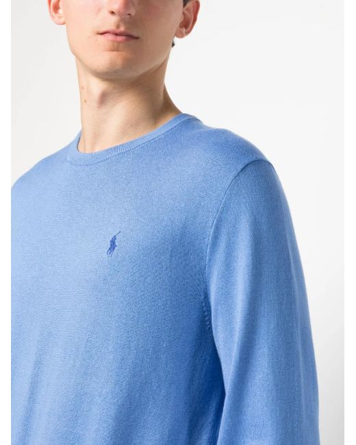 Polo Ralph Lauren Blue Logo Sweater for men