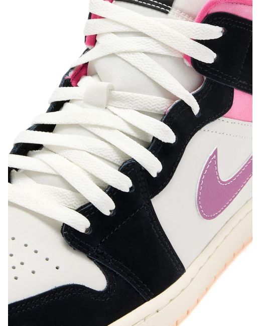 Nike White Air Jordan 1 Mid Se Sneakers