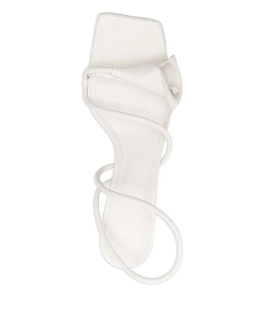 Cult Gaia Women's White 80Mm Ria Spiral Strap Sandals