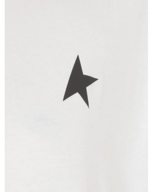 Golden Goose Deluxe Brand White Star-Logo Cotton T-Shirt