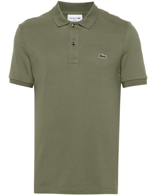 Lacoste Green Logo-patch Polo Shirt for men