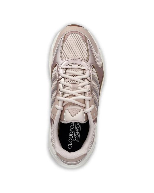 Adidas White Stripes Lace-Up Sneakers