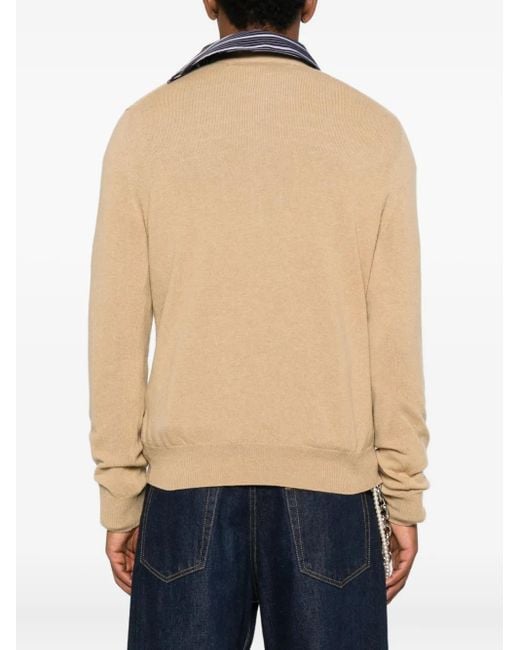 COMME DES GARÇONS PLAY Natural Logo-Heart Cardigan