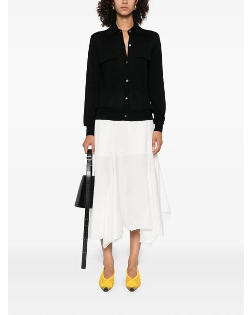 P.A.R.O.S.H. Black Buttoned Cardigan