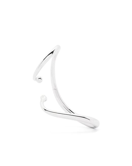 Charlotte Chesnais White Petit Mirage Polished-Finish Earcuff