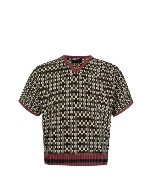 Enfants Riches Deprimes Gray Vienna Short-Sleeved Sweater for men