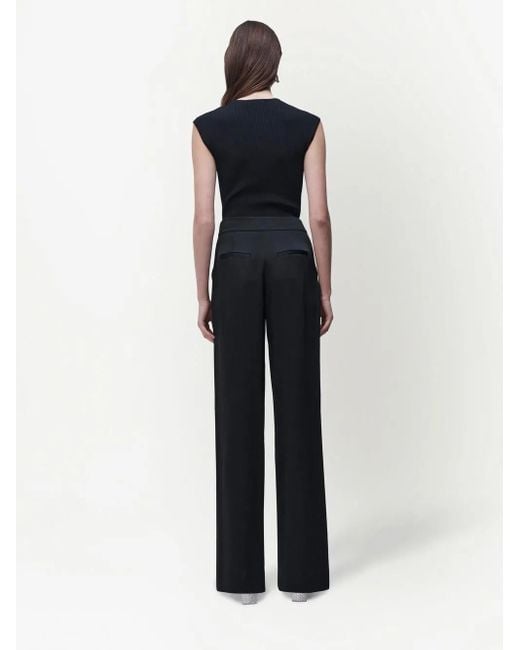 Jonathan Simkhai Black Kyra Wide-Leg Trousers