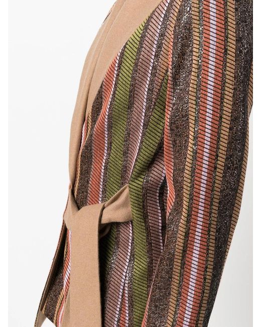 Blazer A Rayas BENJAMIN BENMOYAL de color Brown