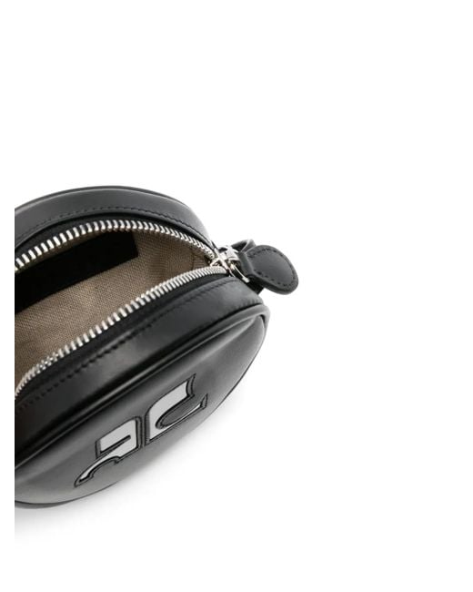 Courreges Black Small Reedition Circle Bag