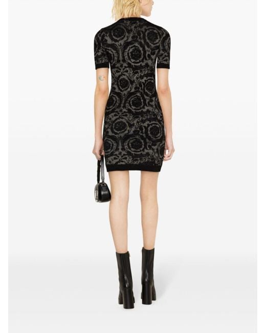 Versace Mini-jurk Met Jacquard in het Black