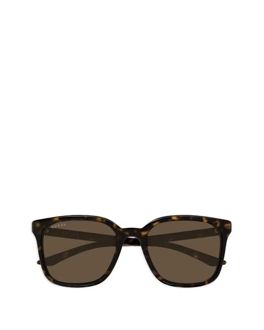 Gucci Black Square-Frame Sunglasses for men