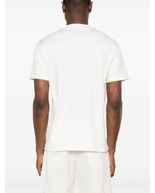 Lardini T-shirt Met Ronde Hals in het White voor heren