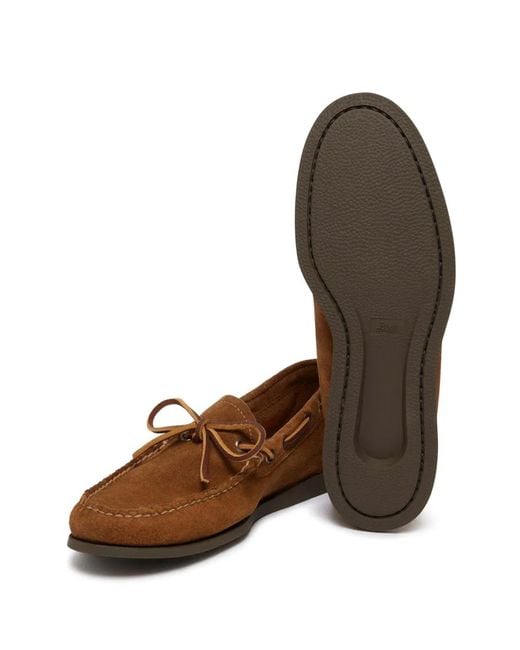 G.H.BASS Brown Camp Moc Decker Boat Shoes for men