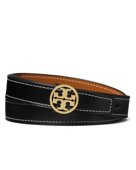Tory Burch Black Miller Reversible Belt