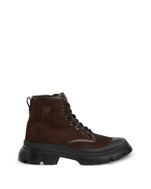 Karl Lagerfeld Brown Trekka Boots for men
