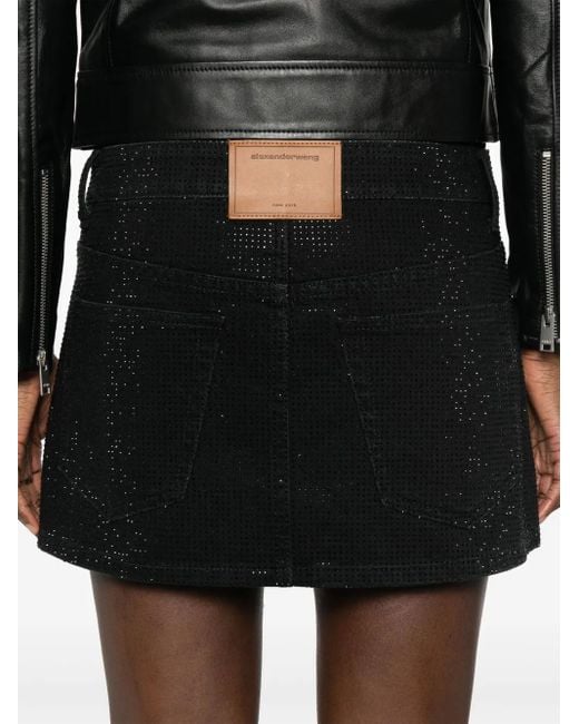 Alexander Wang ビジュートリム ミニスカート Black