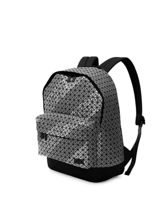 Issey Miyake Black Geometric-Panelled Backpack