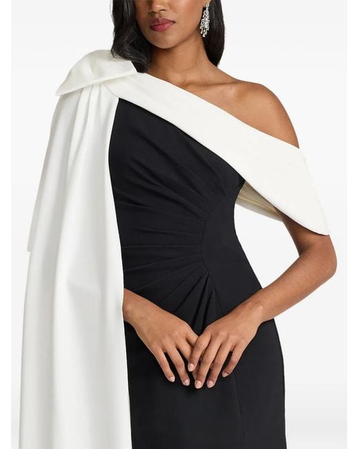 Tadashi Shoji Black One-Shoulder Maxi Dress