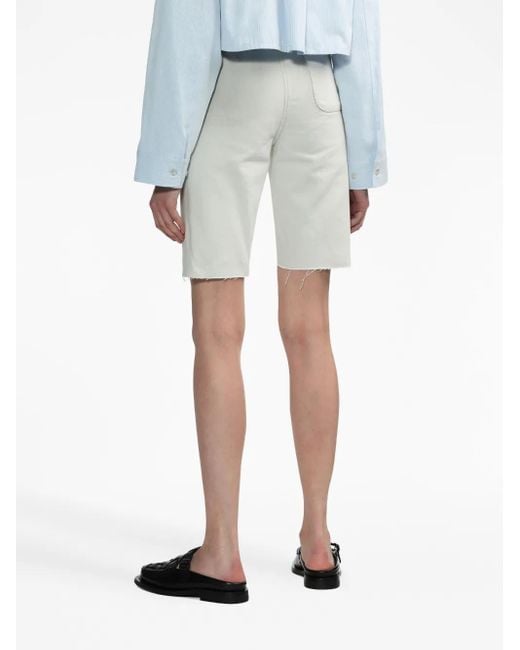 Maison Margiela Gray Knee-Length Denim Shorts