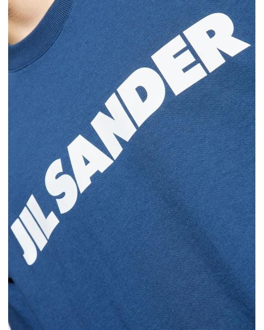 メンズ Jil Sander Logo-print T-shirt Blue