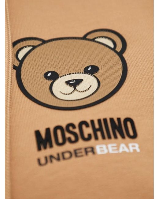 Moschino Hoodie Met Rits in het White