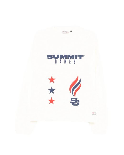SUMMER GAMES White Printed T-Shirt for men