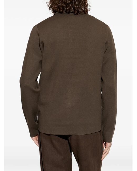 Samsøe & Samsøe Brown Cardigan Samatt À Col Polo for men