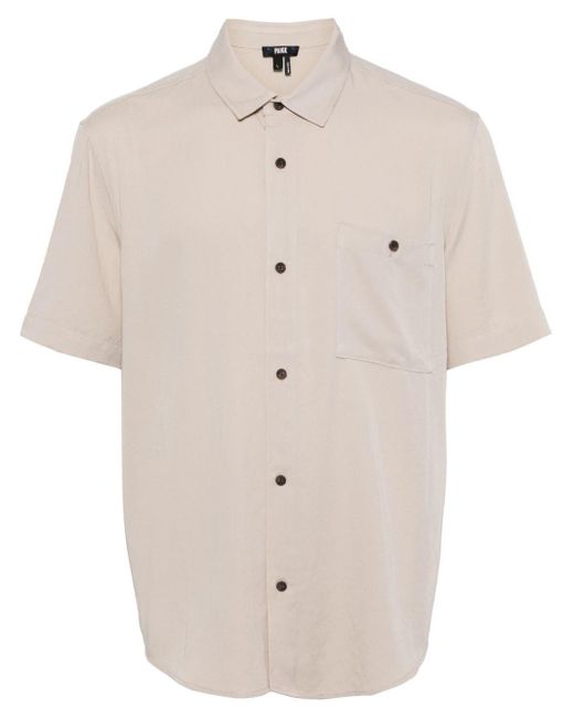 PAIGE Natural Wilmer Short-sleeve Shirt for men