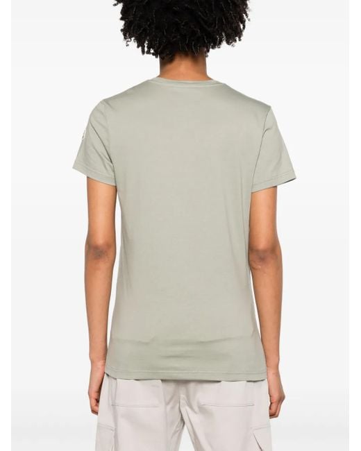 Moncler Gray Logo Patch T-Shirt