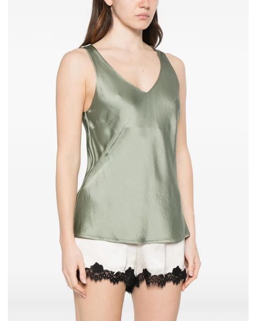 Dixie Green V-Neck Top