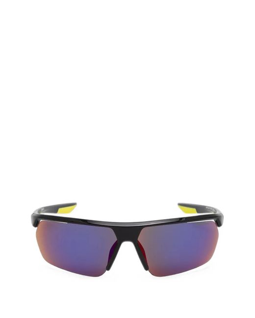 Nike Purple Gale Force Geometric-Frame Sunglasses